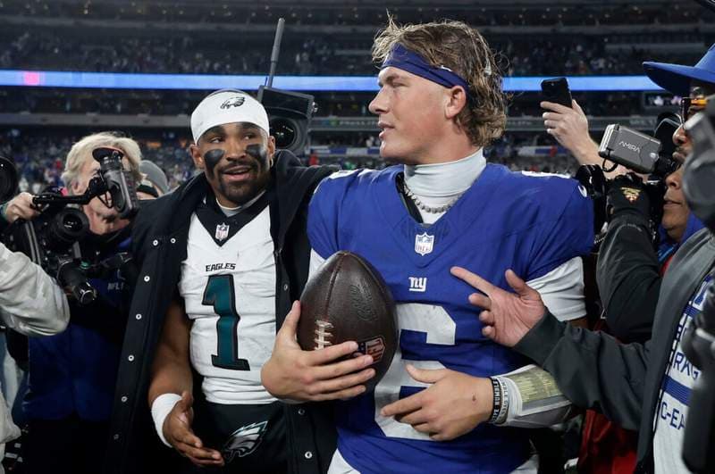 Jaxson Dart’s Donald Trump moment draws Jalen Hurts call out from liberal political commentator