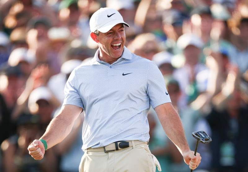 Sir Nick Faldo’s immediate reaction after Rory McIlroy wins The Masters for a second time