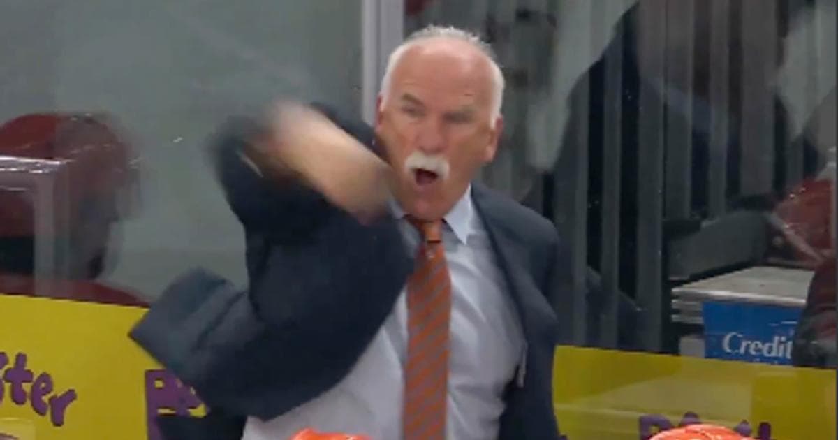 Joel Quenneville loses it on the referees after blown call costs the Ducks in Game 1