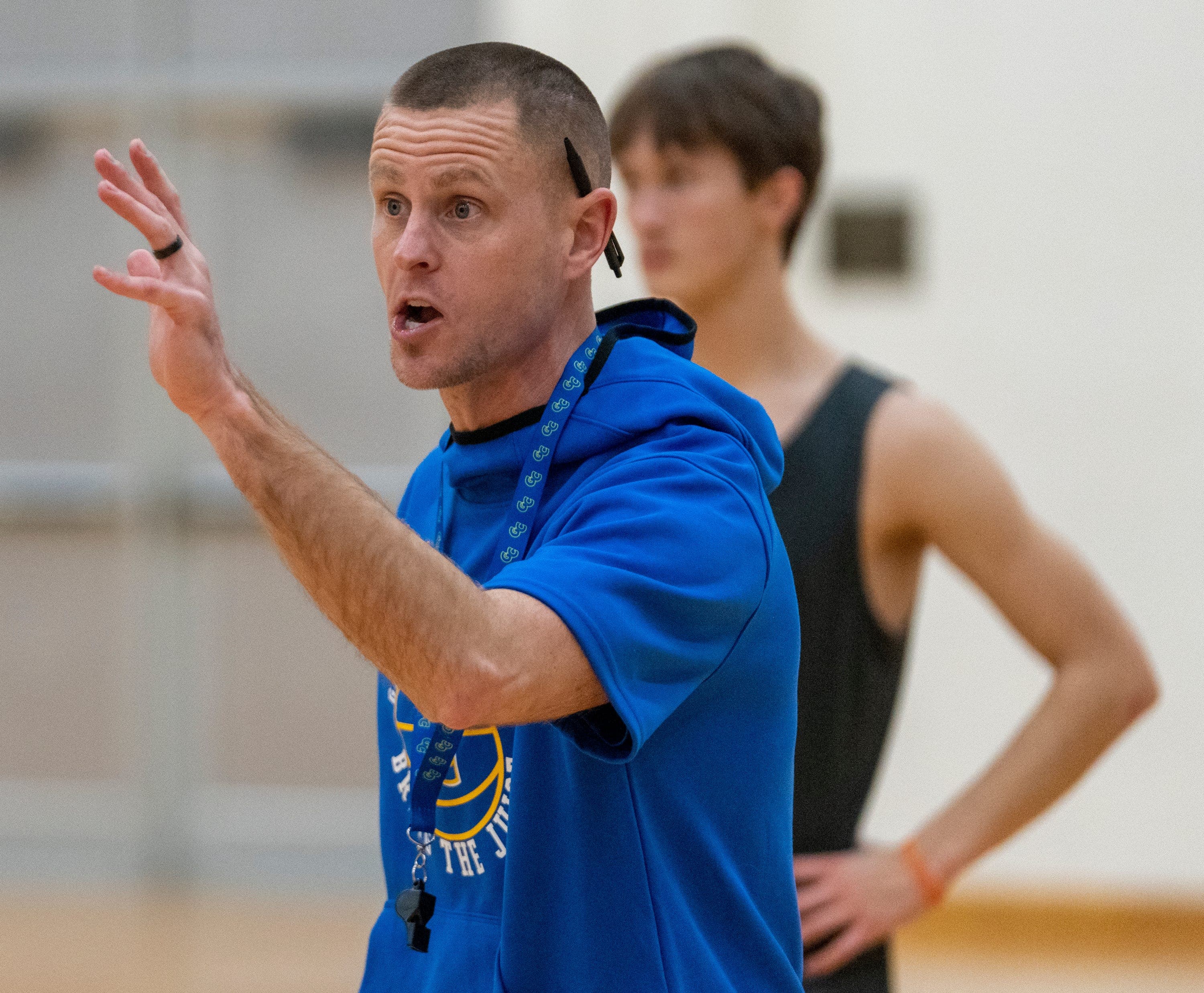 Luke Meredith back as coach at Greenfield-Central after stepping away last spring