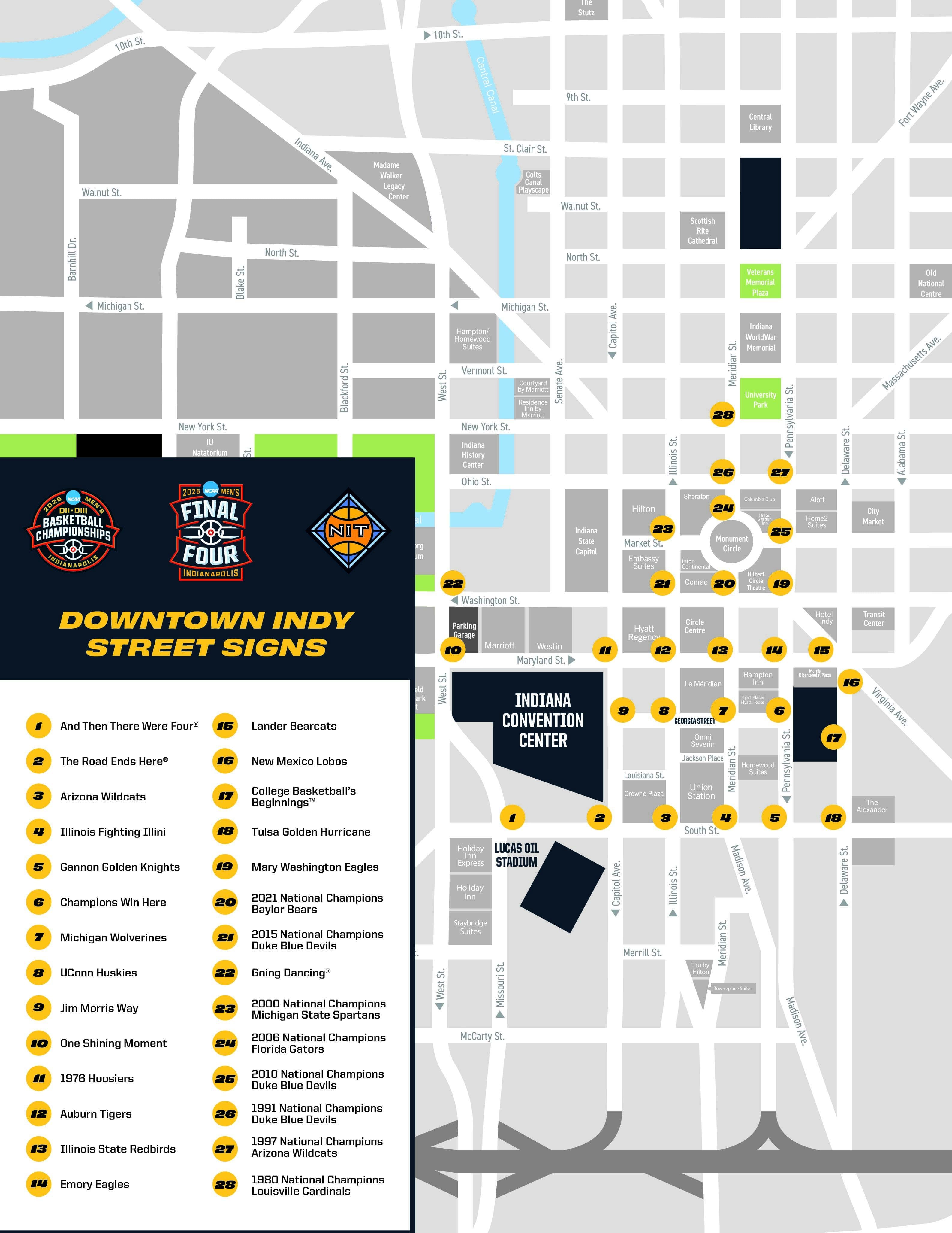 Meet you at Going Dancing? New Indianapolis street names for Final Four