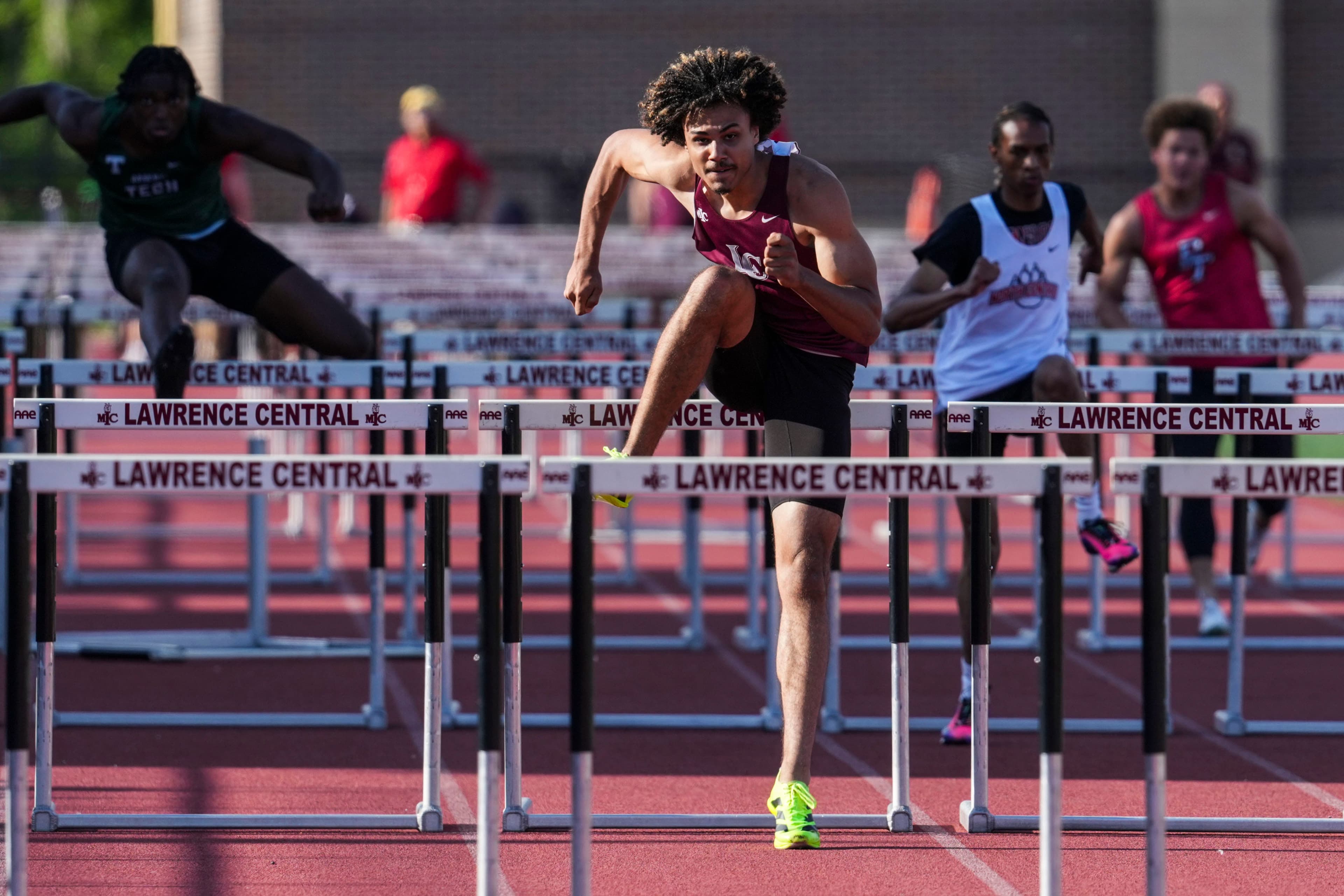 Now healthy, Lawrence Central senior Evan Williams wins two sectional titles