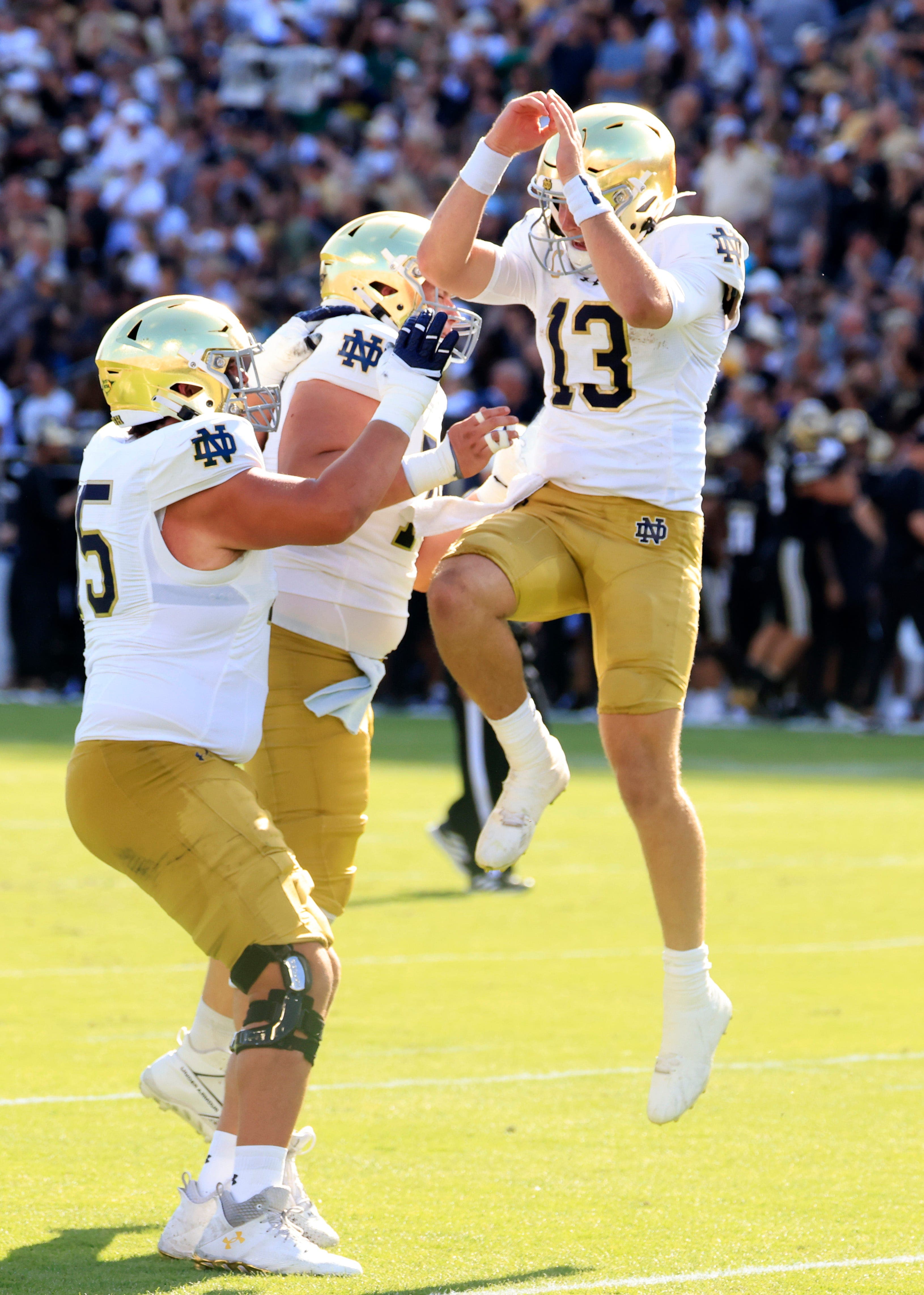 Colts backup QB Riley Leonard on making more money at Notre Dame