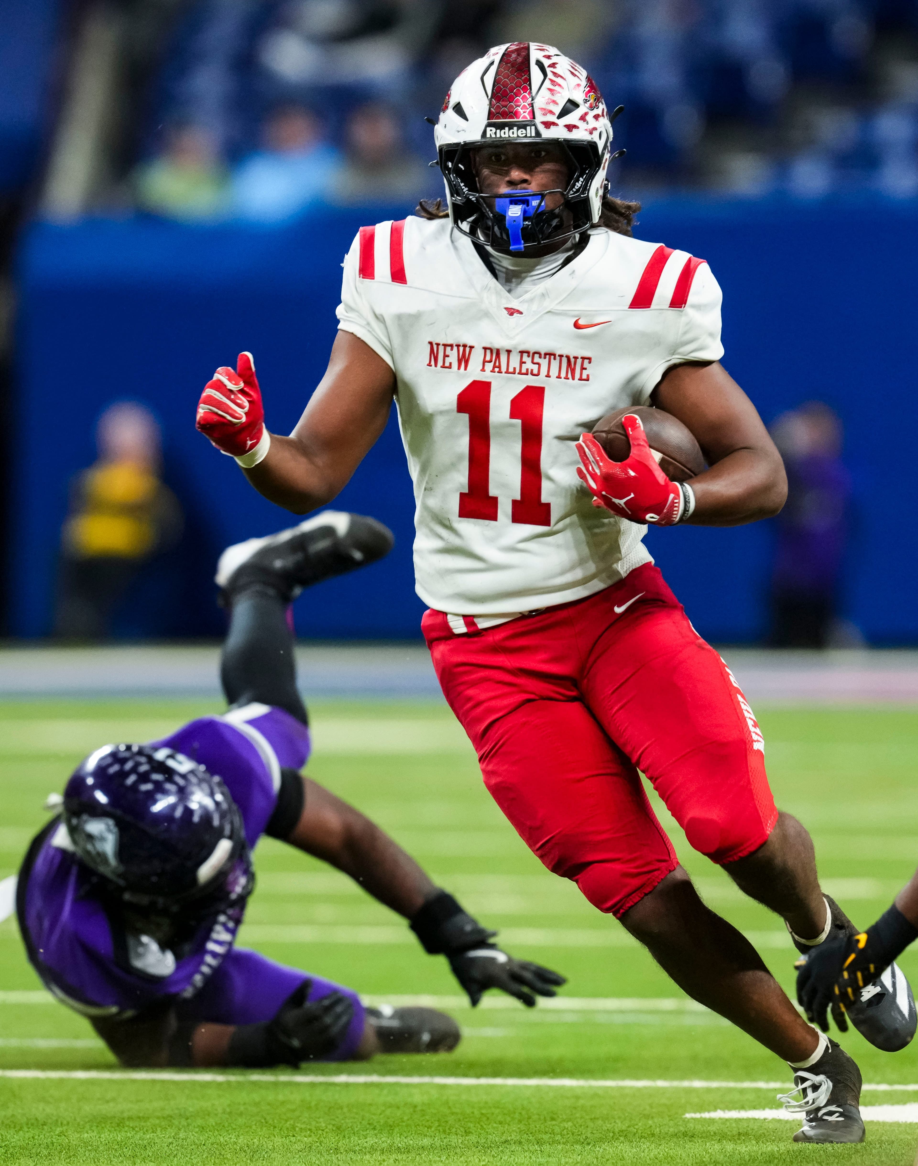 'Make an impact early.' New Palestine tight end Mason Oglesby commits to Kansas