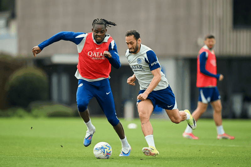 Nerazzurri hard at work