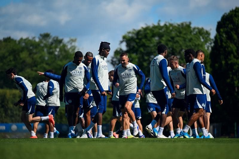 Training the day before Lazio vs. Inter