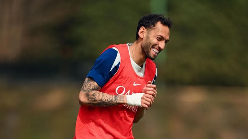 Nerazzurri training for Como vs. Inter