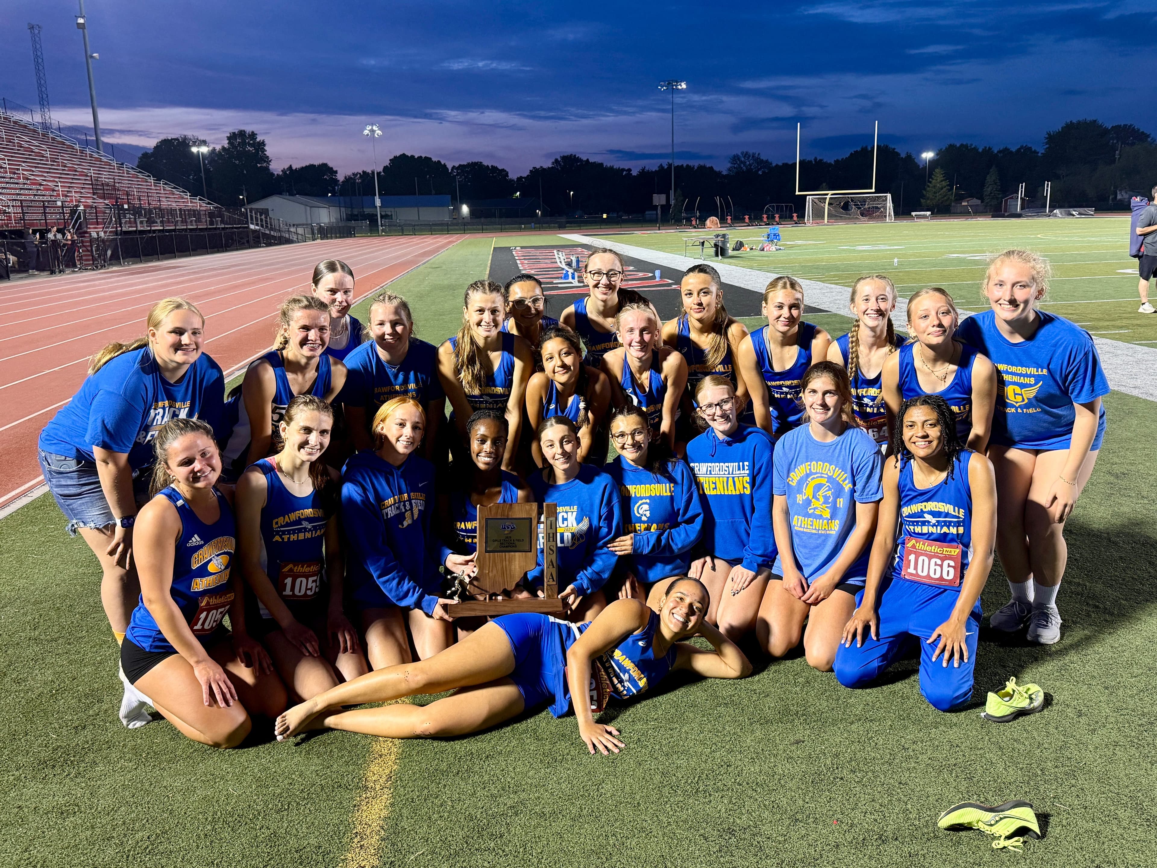 'Get your point' mantra brings Crawfordsville girls track sectional repeat