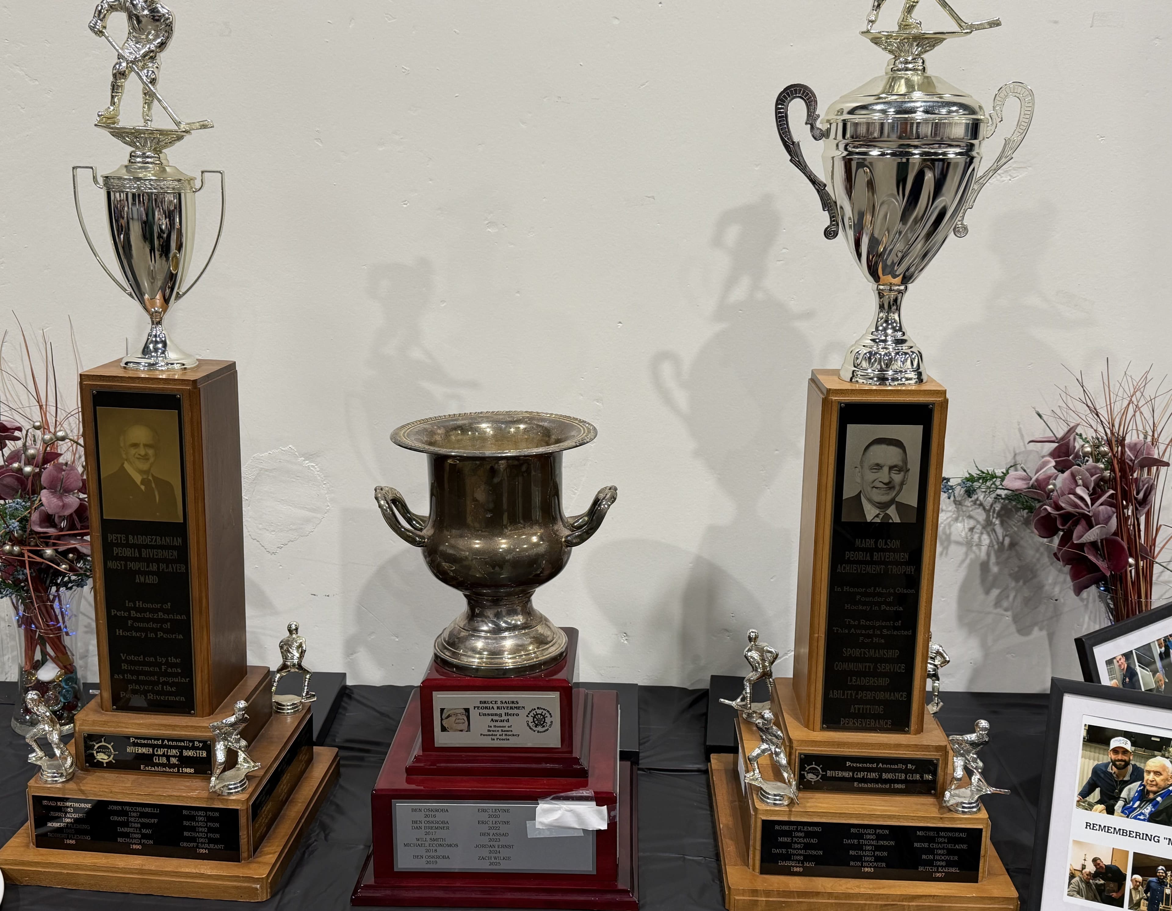 Peoria Rivermen awards announced at annual booster club banquet; team readies for playoff chase