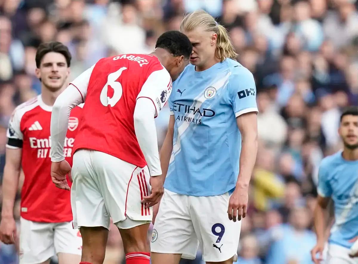 Premier League explains why Gabriel escaped sending off against Man City