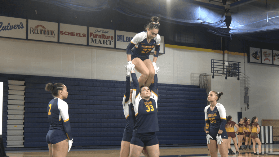 Augustana acrobatics & tumbling falls in top-five matchup