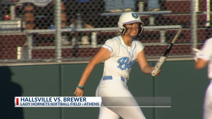 Hallsville softball drops Game One 8-2 to Brewer in state semifinals
