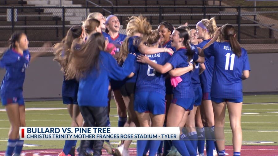 Bullard Lady Panthers soccer team shuts out Pine Tree 2-0 to advance to 4A-D1 regional semis