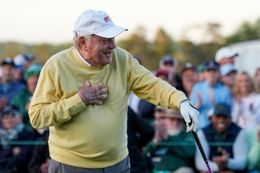 'I haven't killed anybody yet': Jack Nicklaus 'came close' with ceremonial shot at Masters