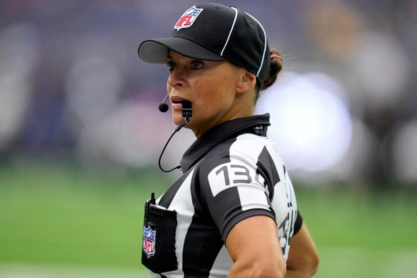 One of NFL's first female officials alleges gender discrimination, harassment in lawsuit