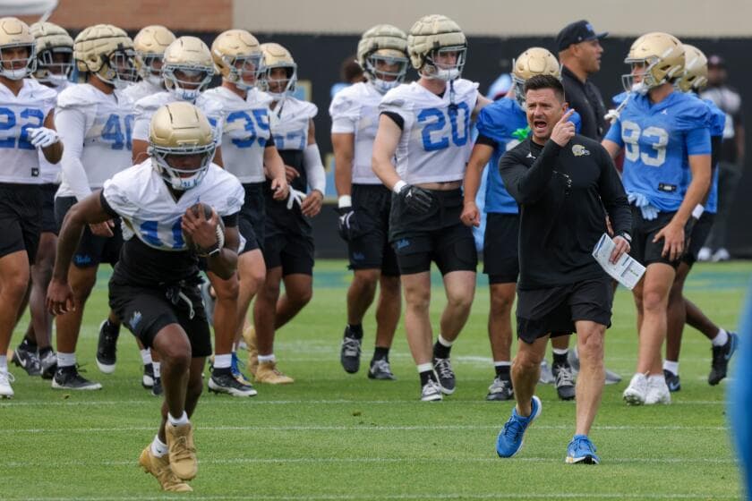 UCLA coach Bob Chesney grades Bruins on effort not perfection as spring football opens