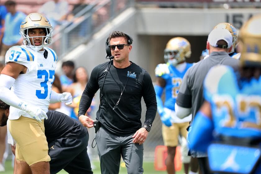 'We're back, baby!' UCLA coach Bob Chesney restores Bruins' festive spring game experience