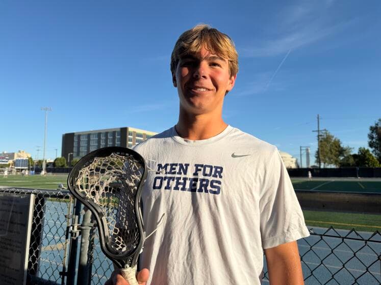 Loyola High's Tripp King looks to become West Coast trendsetter in lacrosse