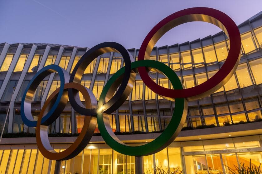 Transgender women are banned from the 2028 L.A. Olympics by a new IOC policy