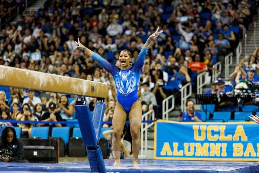 Jordan Chiles goes perfect again as UCLA sweeps Big Ten gymnastics titles