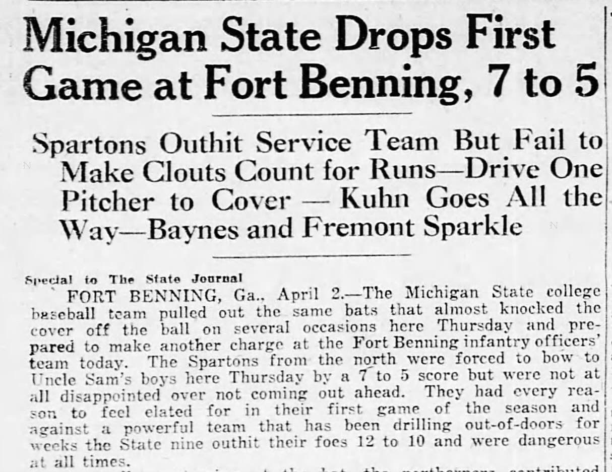 100 years ago, the Spartans were born in the LSJ. Well, the ‘Spartons’. Close enough.