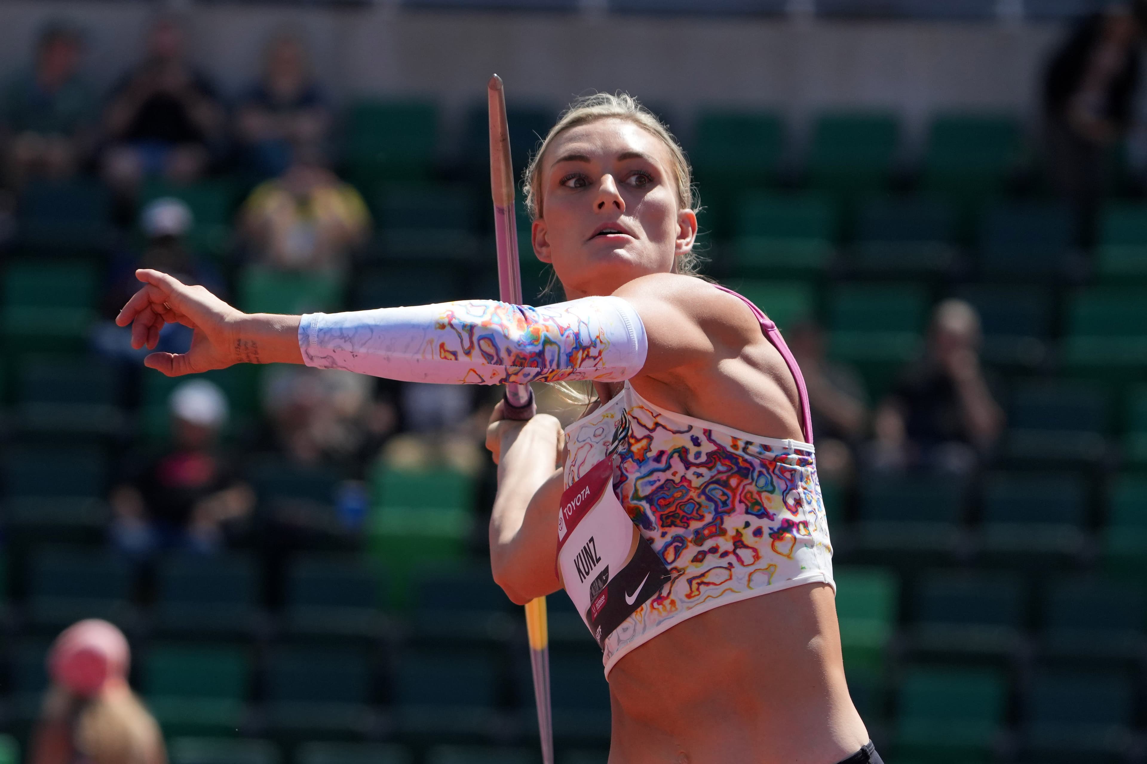 United States heptathlete Annie Kunz in images