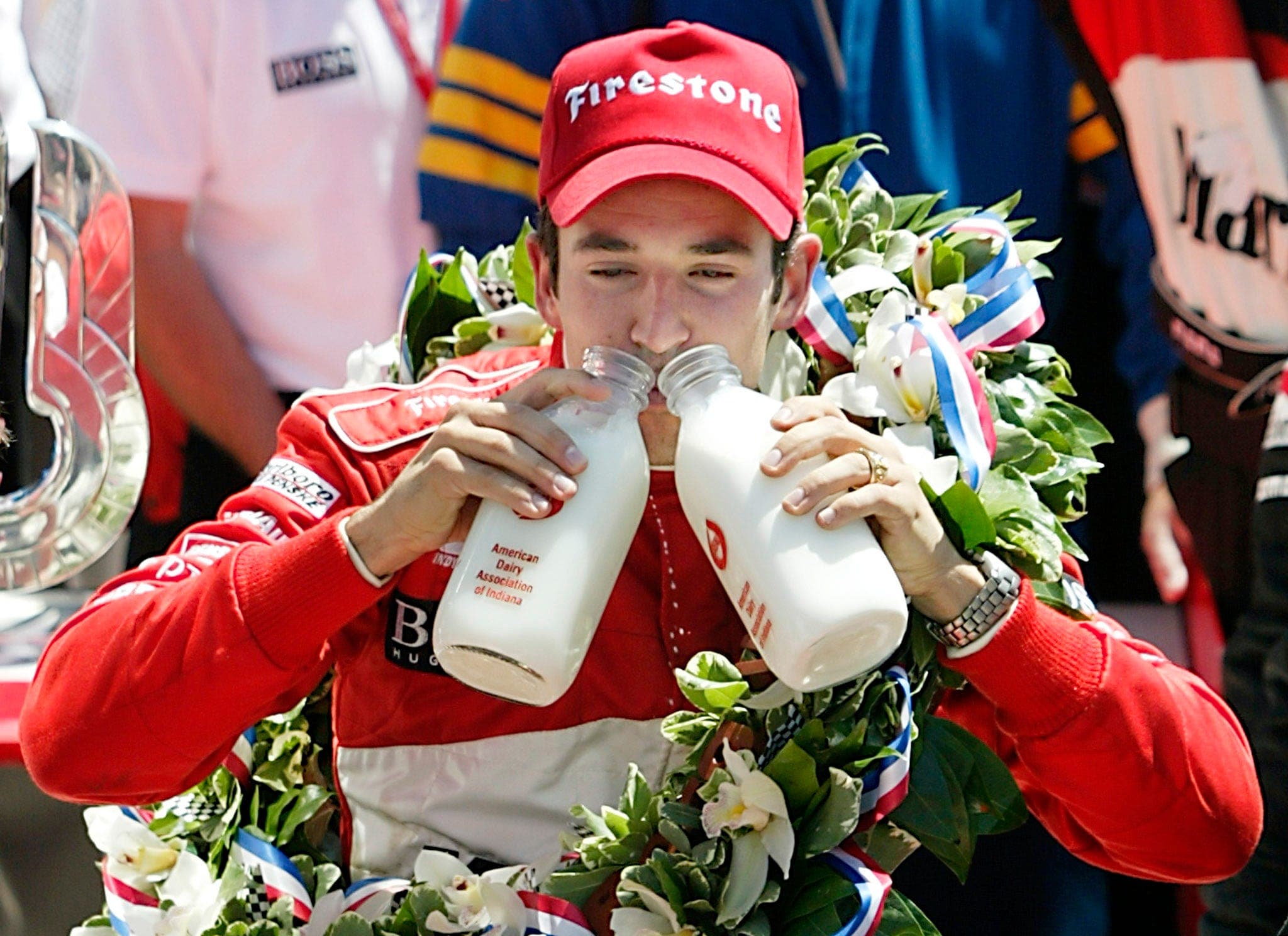 Indy 500 winners celebrate with a messy milk tradition