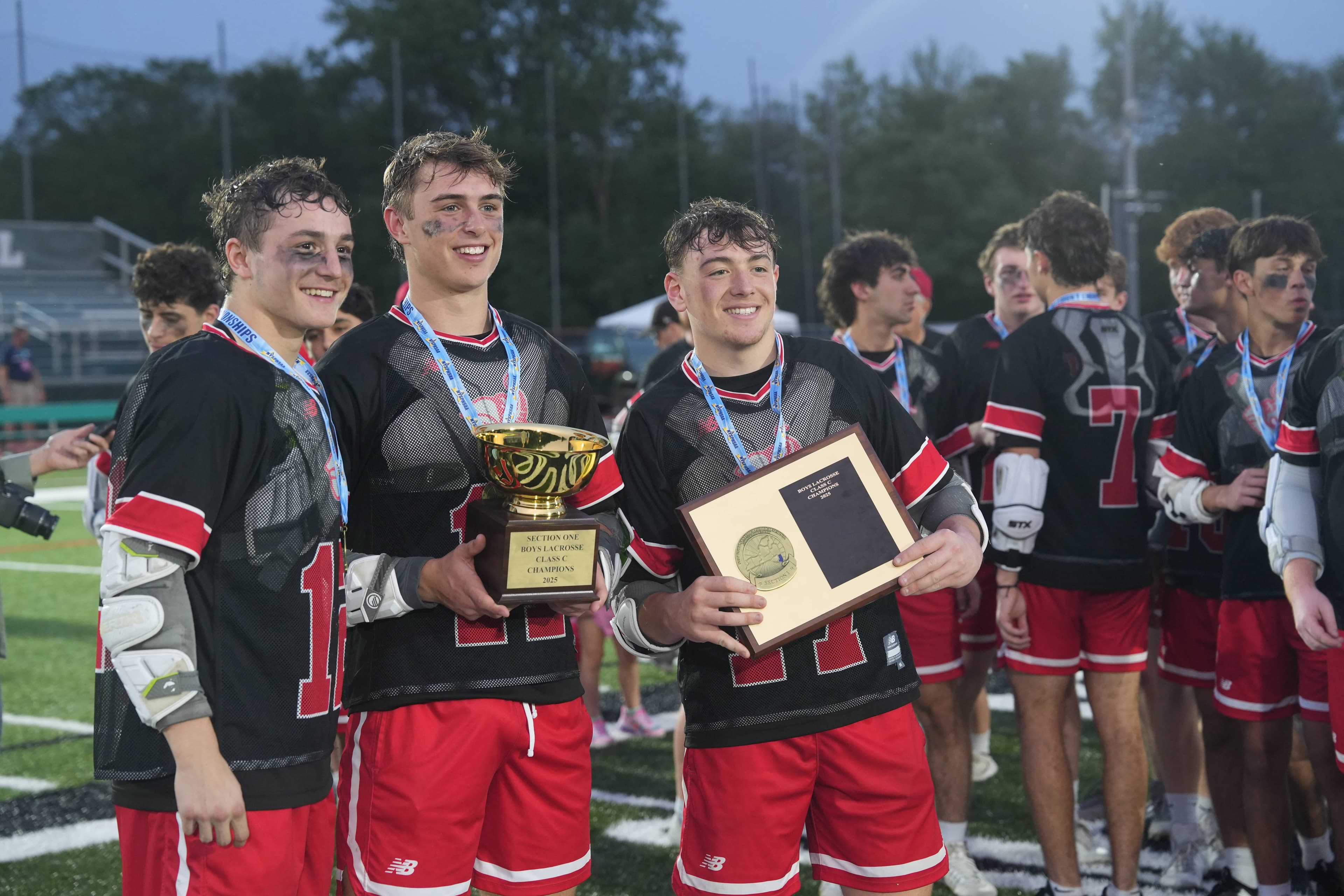 Section 1 boys lacrosse tournament first round schedule and scores