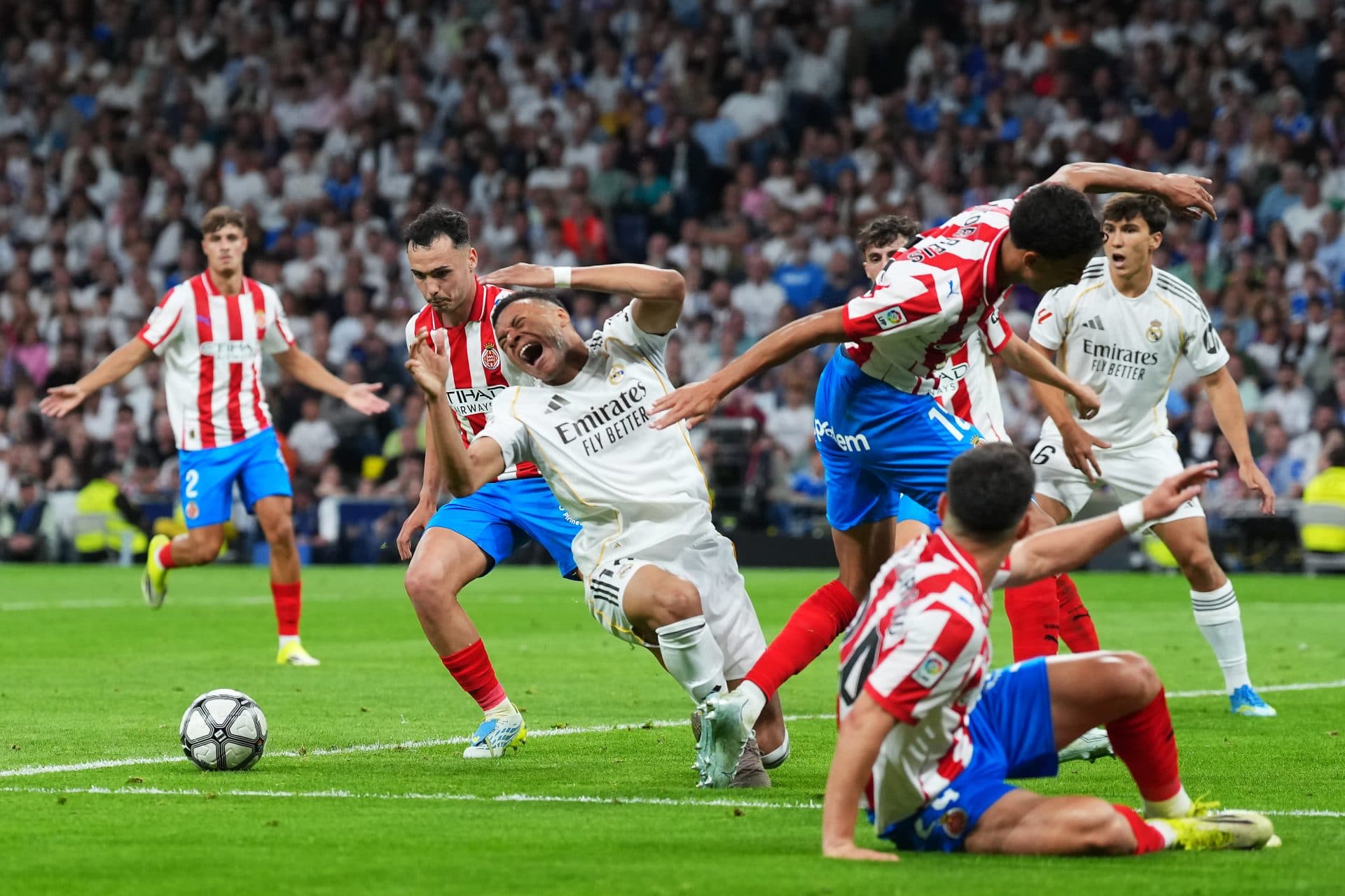 The bizarre reason VAR ignored Mbappe’s bleeding incident in Girona draw – report