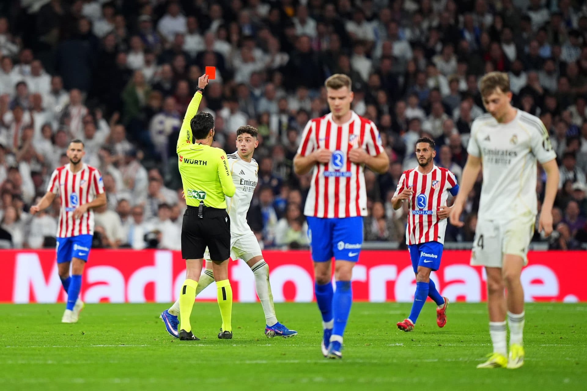 Real Madrid superstar facing two-match suspension after red card against Atletico Madrid