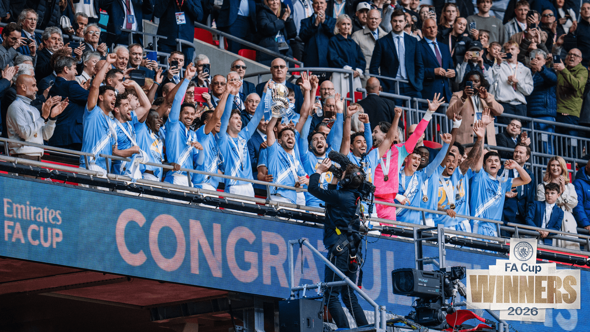 Lifting FA Cup alongside Bernardo was 'so special', says Stones