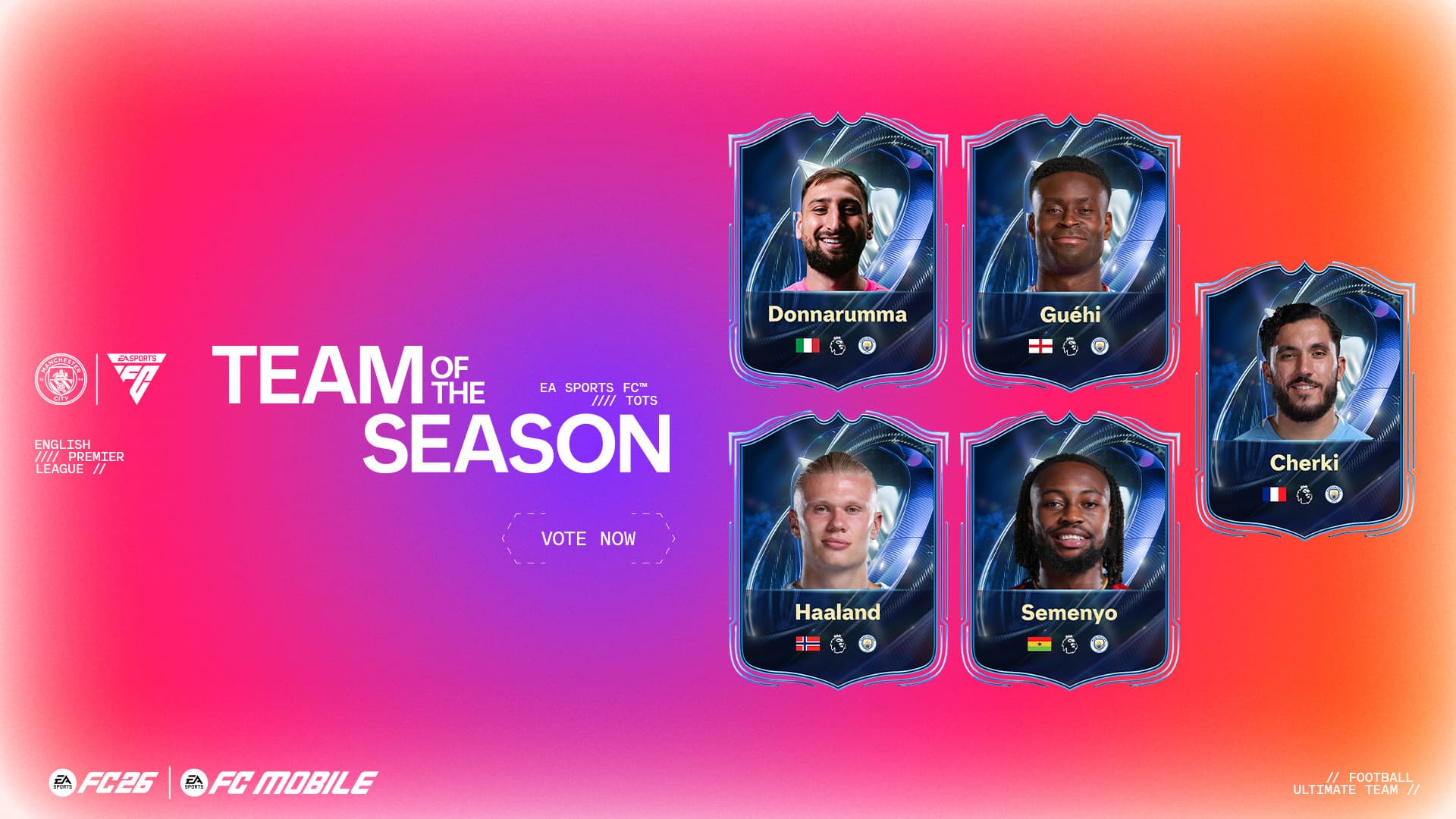Vote for EA Sports FC26 Premier League Team of the Season now!