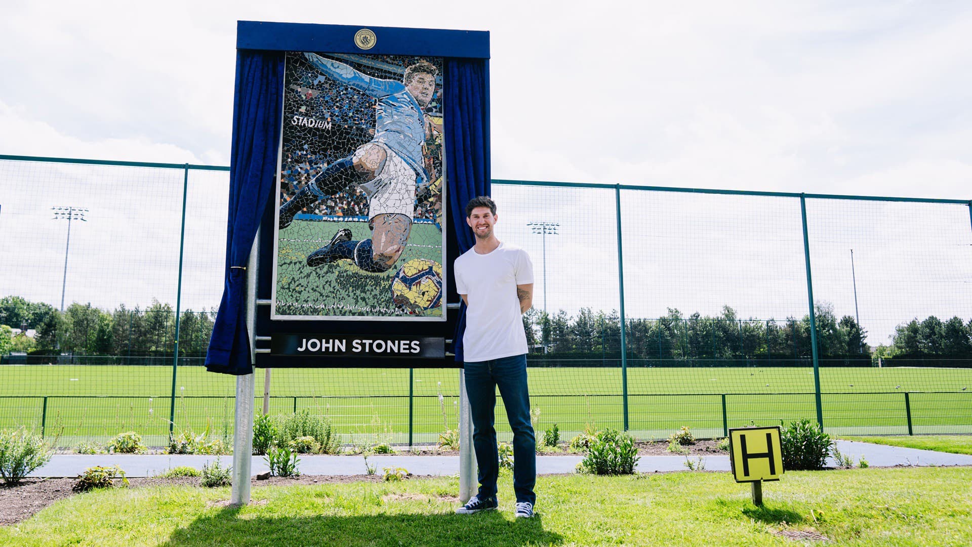 City honour John Stones with CFA mosaic