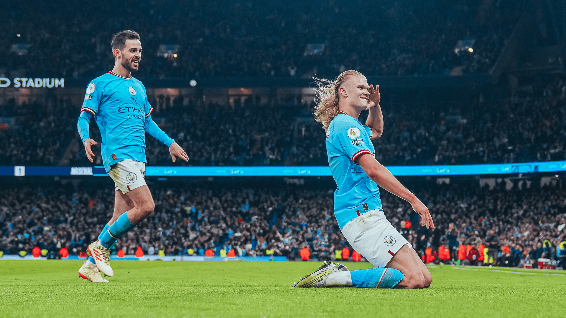 One moment in time: Haaland lets his hair down!