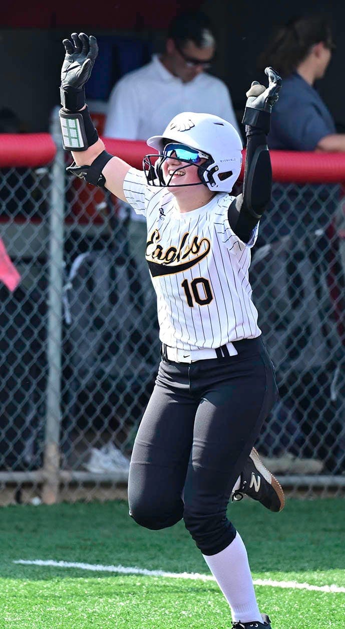 Friley's bat, defensive gems power Colonel Crawford to district final