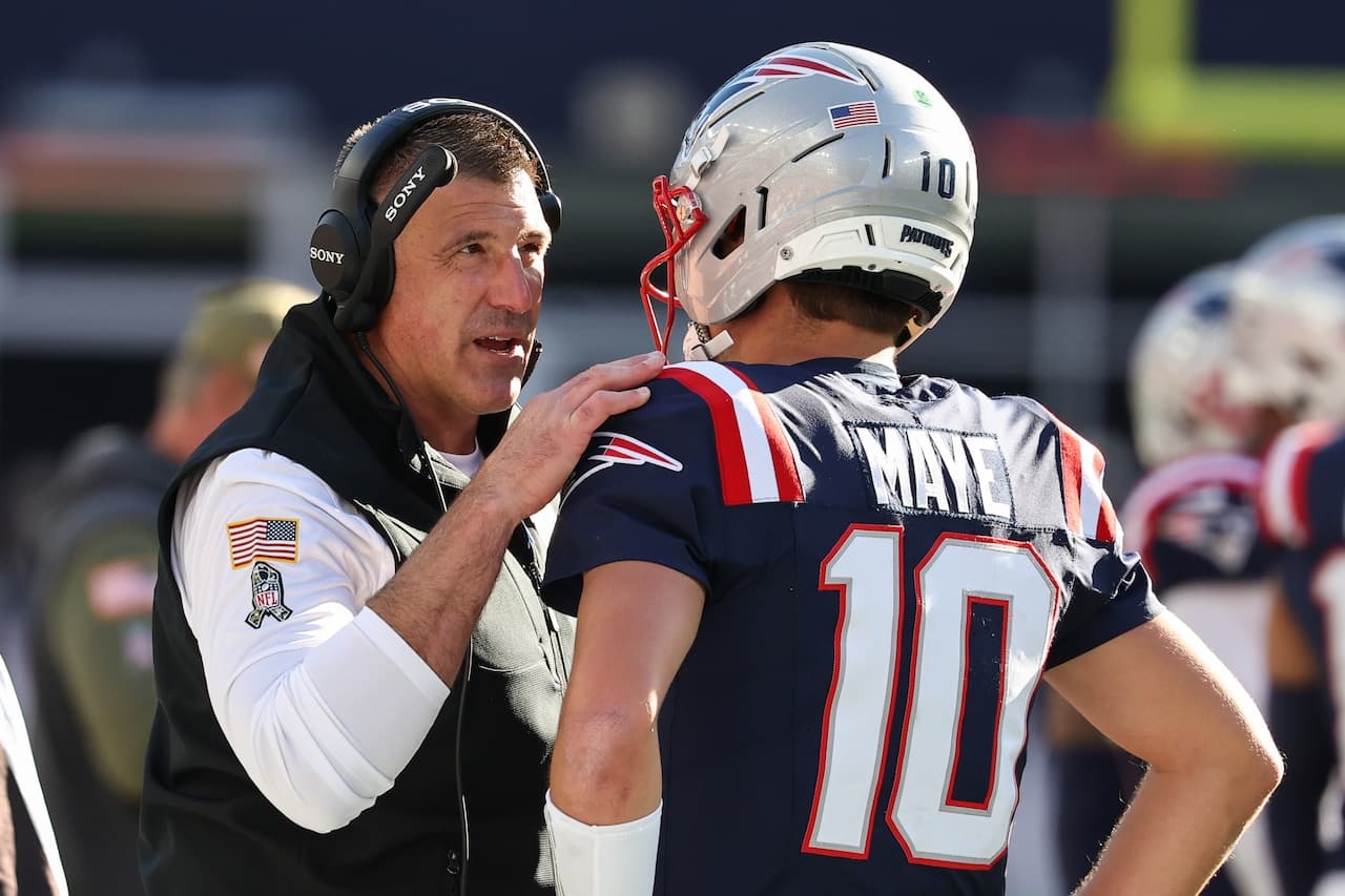 Patriots QB Drake Maye calls Mike Vrabel a ‘great human being’