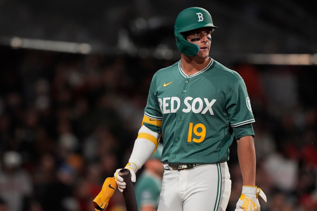 Red Sox’ Roman Anthony slumping at first-month marker; ‘I’m not hitting. It’s obvious, right?’