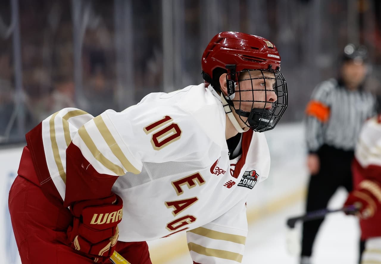 Bruins top prospect could sign soon as BC’s season ends in Hockey East Tournament