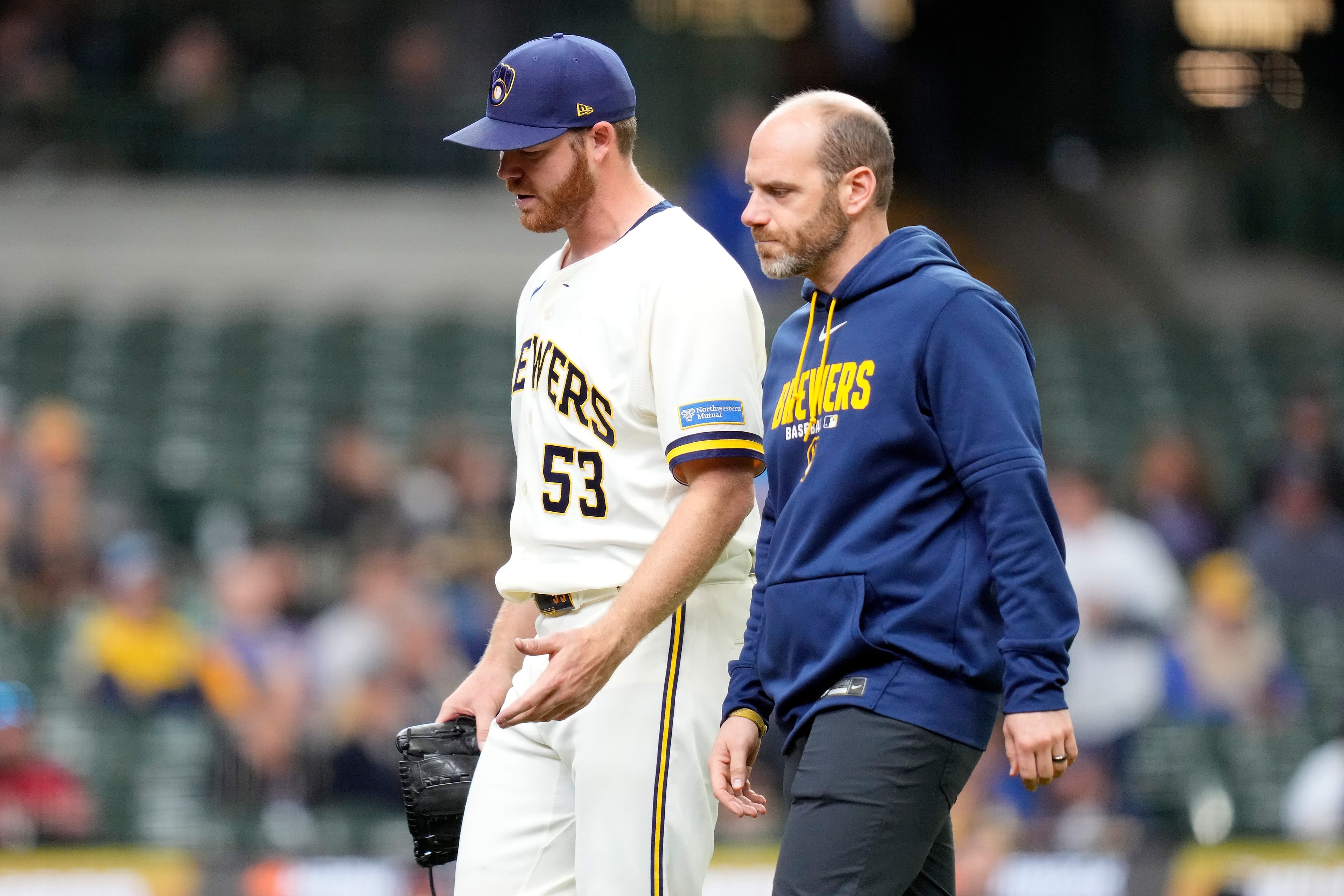 Throwing 85 mph, Brandon Woodruff leaves start in second inning