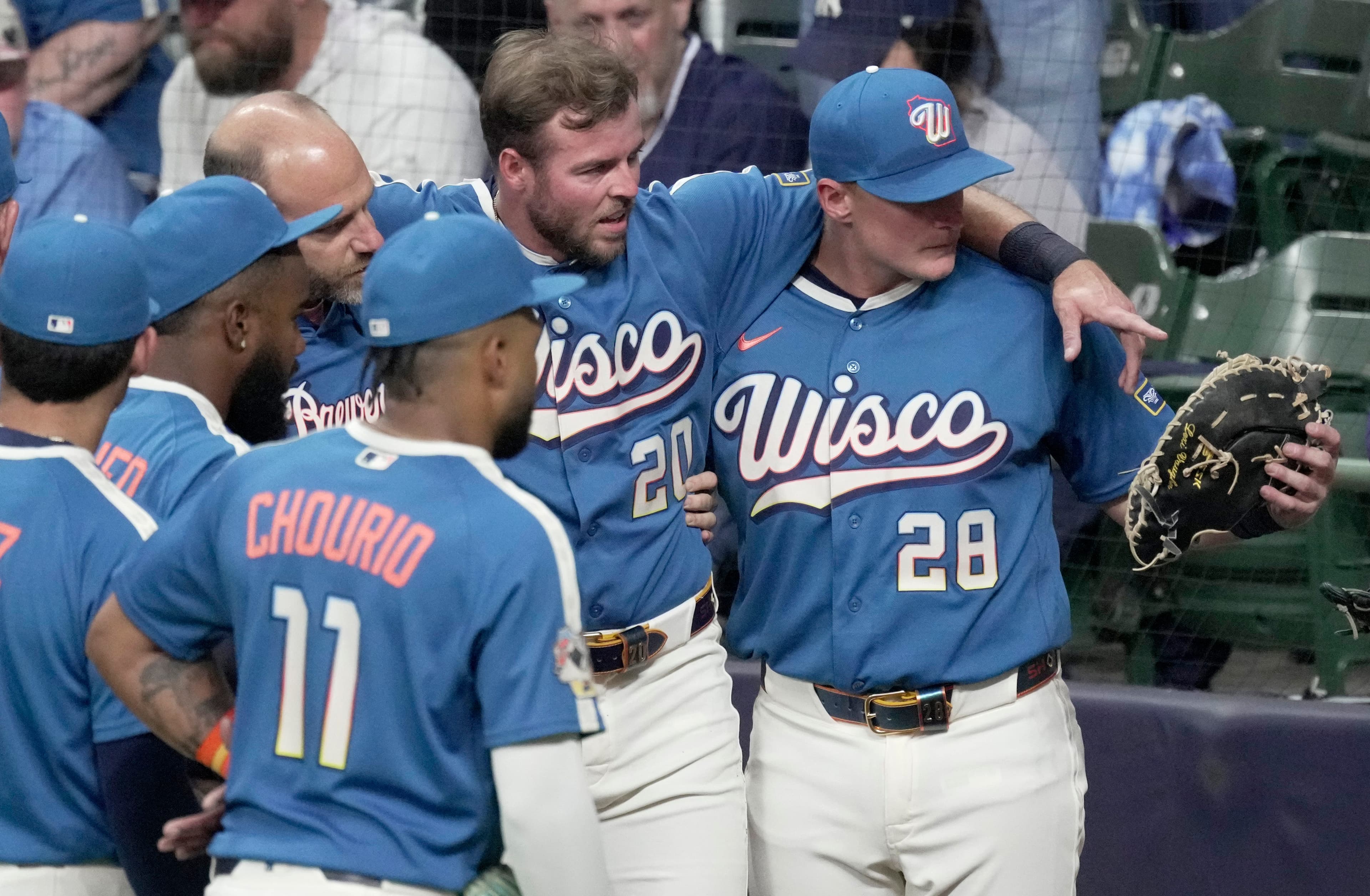 Brandon Lockridge carted off after sliding into outfield wall
