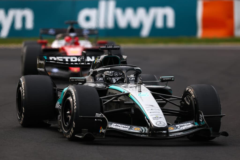 George Russell: McLaren and Ferrari’s Miami Upgrades “Pretty Surprising” as Mercedes Falls Back