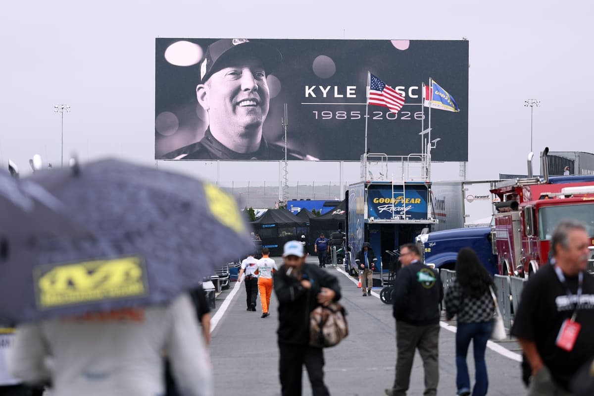 NASCAR Truck race at Charlotte postponed by rain after emotional pre-race