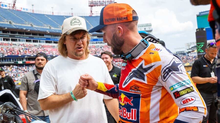The stars came out in Nashville for SuperMotocross Round 13: Theo Von, Brantley Gilbert, included guests