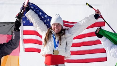 Breezy Johnson finishes downhill season with World Cup Finals runner-up