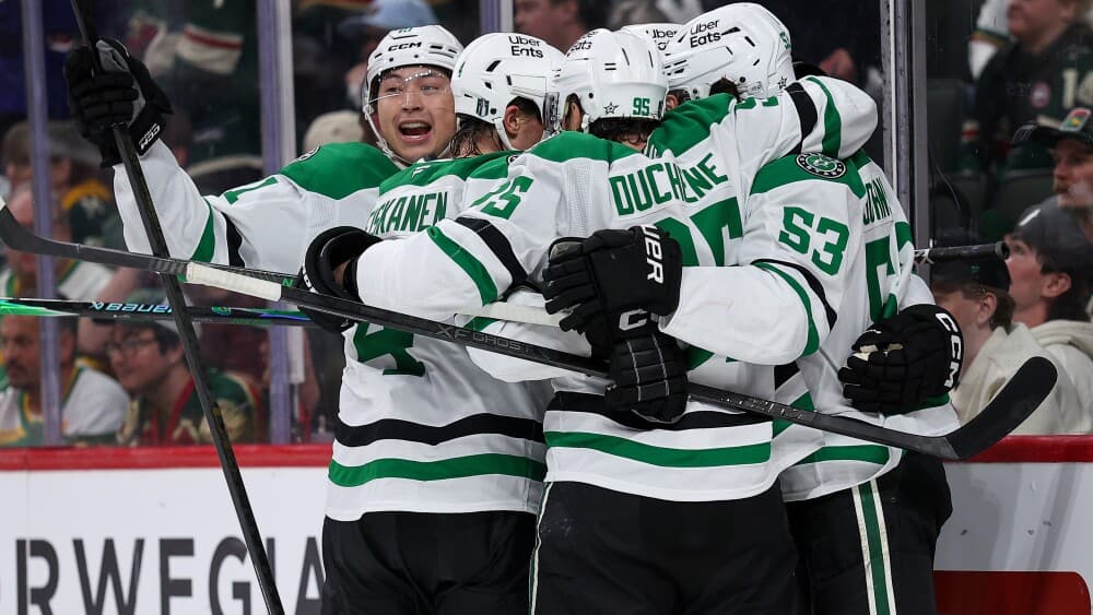 Wyatt Johnston’s double-OT deflection gives Stars 4-3 win over Wild in Game 3