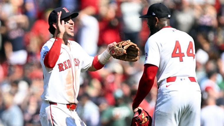 Marcelo Mayer Gushes Over Aroldis Chapman After Red Sox's Opening Day Win