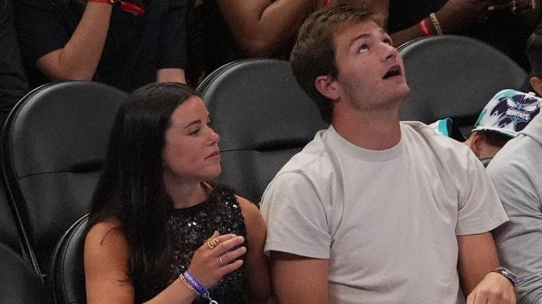 Drake Maye Steals Show At NBA Game Slinging Footballs Into Crowd