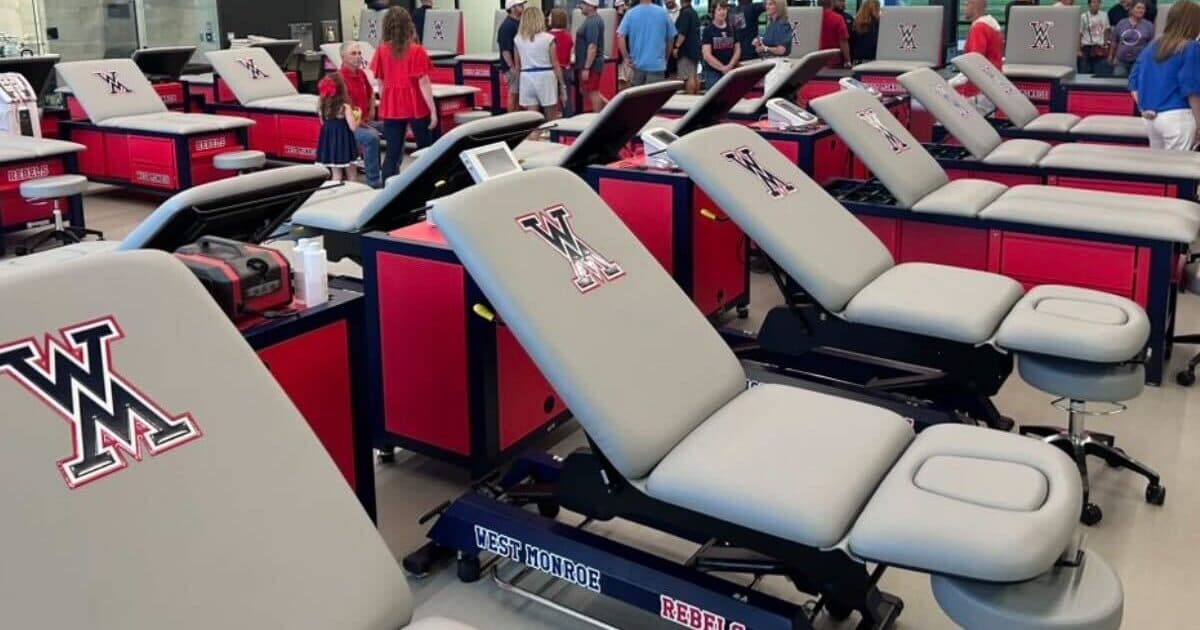 West Monroe (La.) football reveals new sports medicine facility, covered practice field