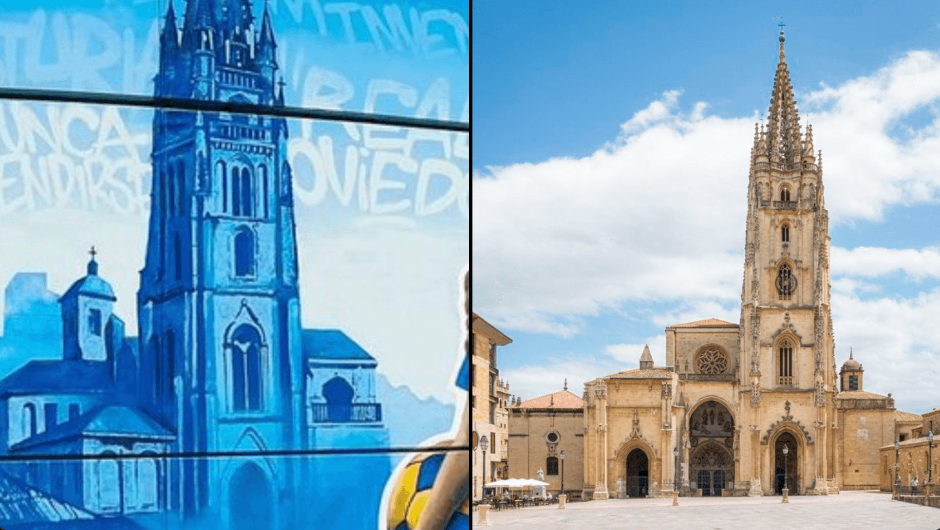 📸 La Catedral with AI? Controversy over Oviedo’s centenary mural
