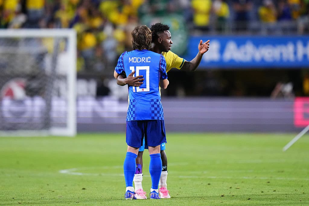 🎥 Modric, Vini, Endrick and Ancelotti: an emotional reunion 🥹